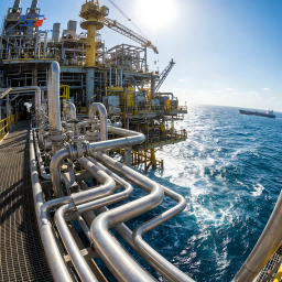 Actualización del sistema de tuberías de acero inoxidable para una plataforma de procesamiento de petróleo y gas en alta mar.
