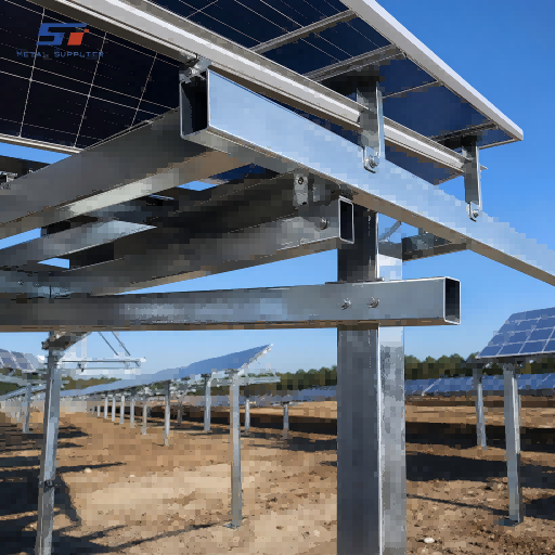 Solución de tubos estructurales galvanizados para la fabricación de sistemas de montaje solar.