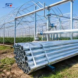 Selección de tuberías de acero galvanizado para estructuras exteriores, servicios públicos y sistemas agrícolas.